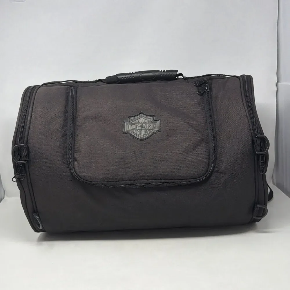 Harley-Davidson Adventure Duffle Bag Motorcycle Weekend Travel Luggage Black